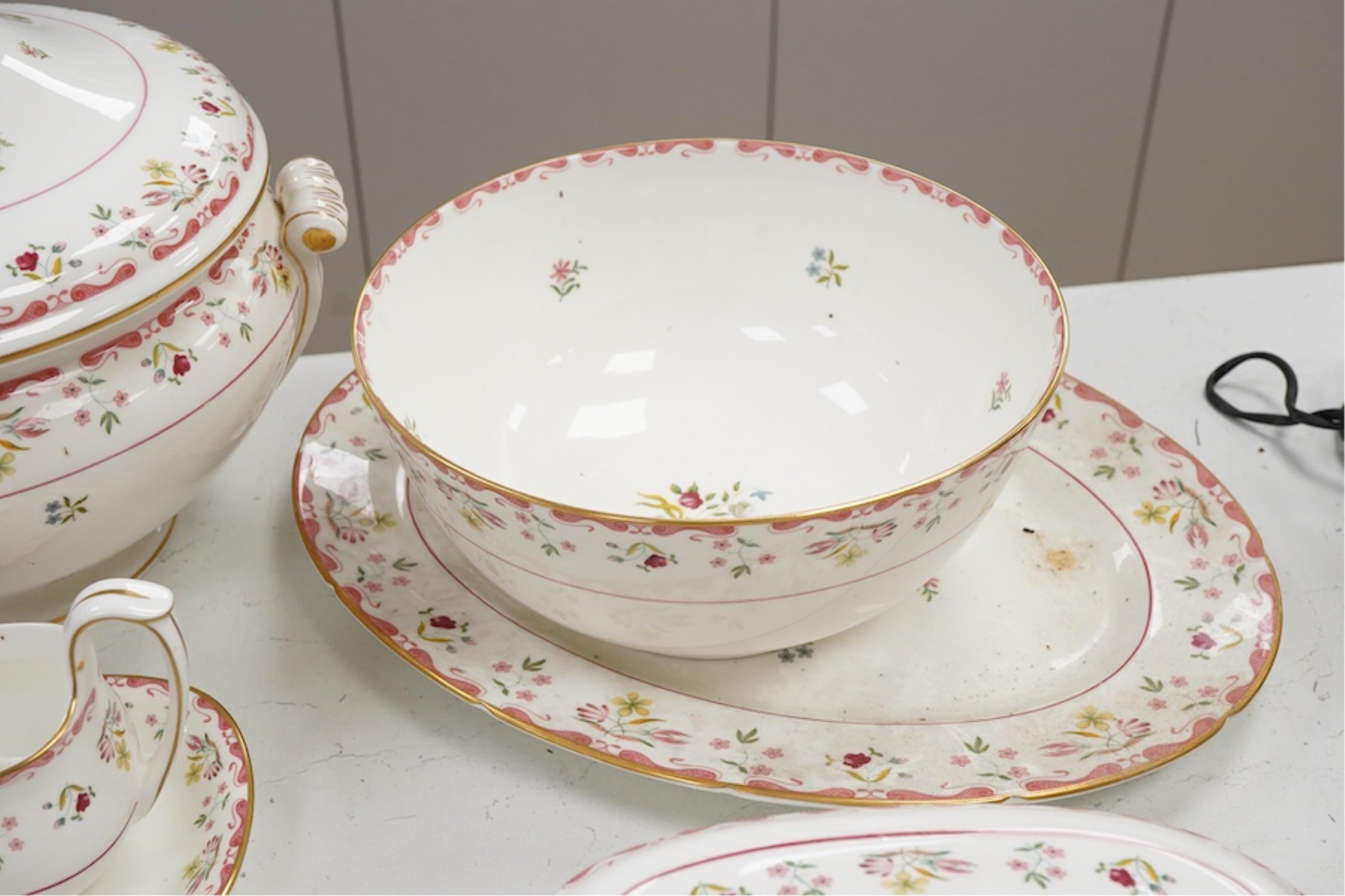 A Wedgwood Bianca pattern part dinner service including tureens